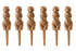Kikkerland Design Golf-pher The Gopher Golf Tees, Set Of 6