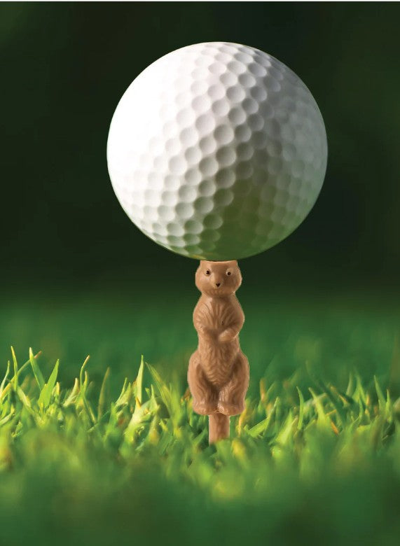 Kikkerland Design Golf-pher The Gopher Golf Tees, Set Of 6