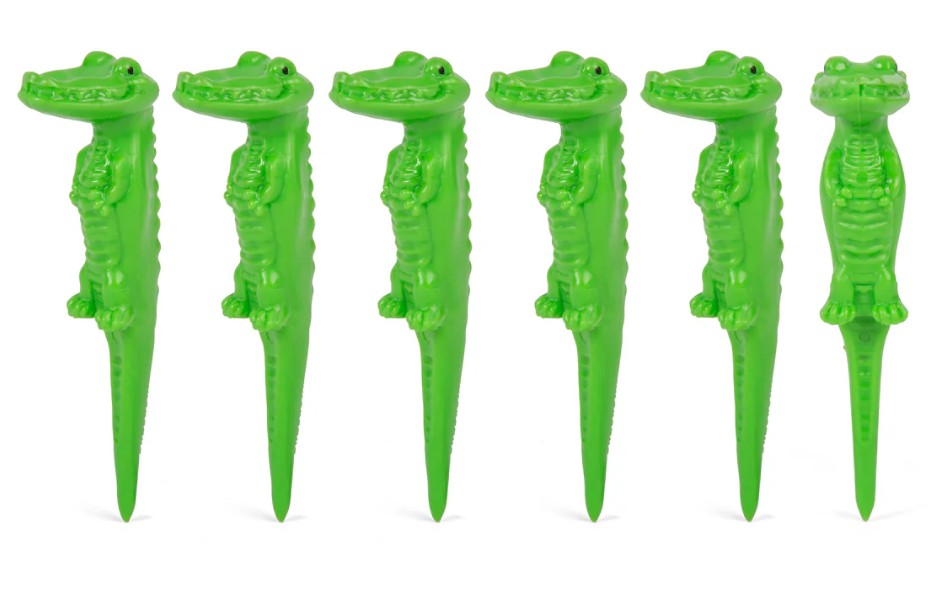 Kikkerland Gator Golf Tees Set Of 6