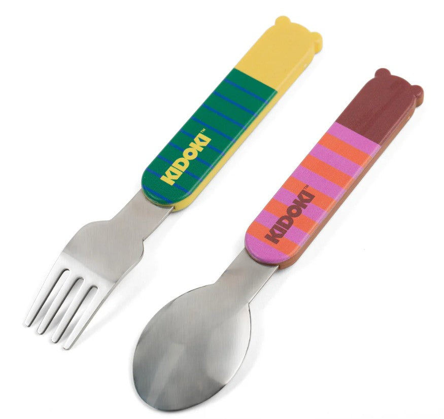 Kikkerland Munch Mates 2pc Cutlery
