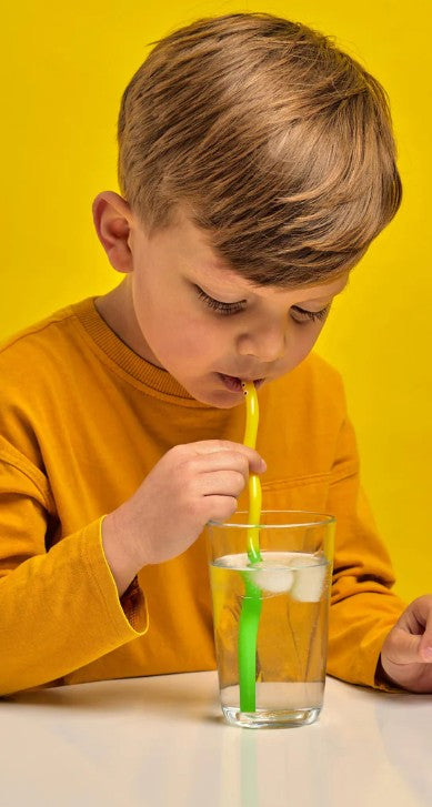 Kikkerland Wiggly Worm Colour Changing Straws Set Of 6