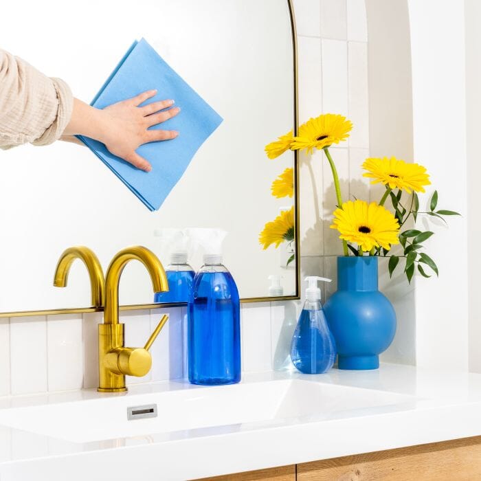Euroscrubby Streak-free Cloth - 2 Pack 40x40x0.3cm Cleaning Equipment The Cooks Kitchen 