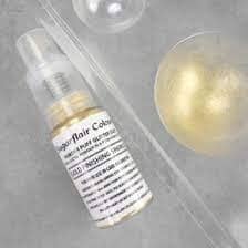 Sugarflair Pump Spray - Gold Finishing Sparkle Powder Puff Glitter Dusts and Powders The Cooks Kitchen 