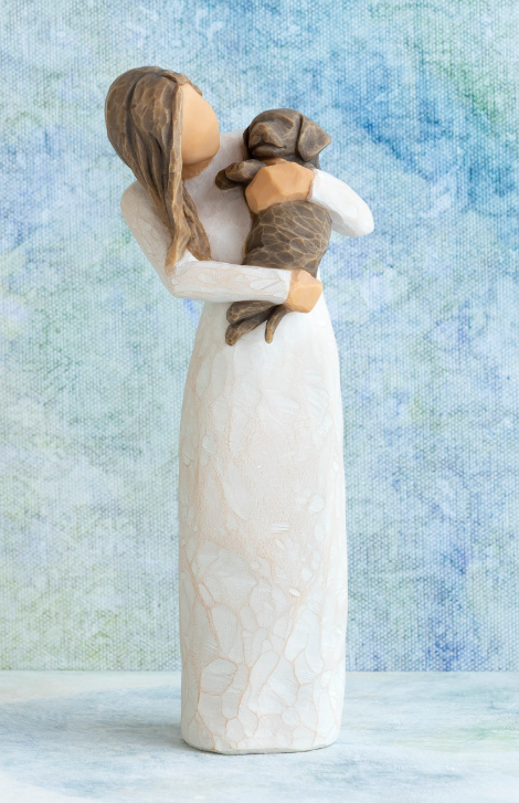 Willow Tree Adorable You (dark Dog) By Susan Lordi 