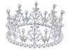 Iconic Cake Art Silver 8 Petal Faux Pearl Accent Crown 120mm Cake Topper