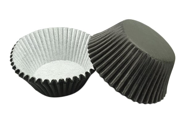 Black Large Grease-proof Cupcake Cases - 50pk Boards & Boxes & Packaging The Cooks Kitchen 