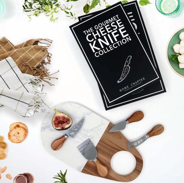 The Gourmet Cheese Knife Book Box Cheese Knife Sets The Cooks Kitchen 