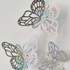 Iconic Cake Art Silver Butterfly Topper