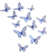Iconic Cake Art Royal Blue Butterfly Topper