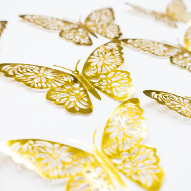 Iconic Cake Art Gold Butterfly Topper