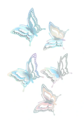 Iconic Cake Art Rainbow Butterfly Topper