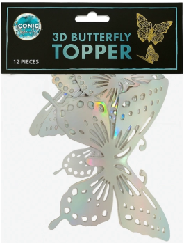 Iconic Cake Art Rainbow Butterfly Topper Type2