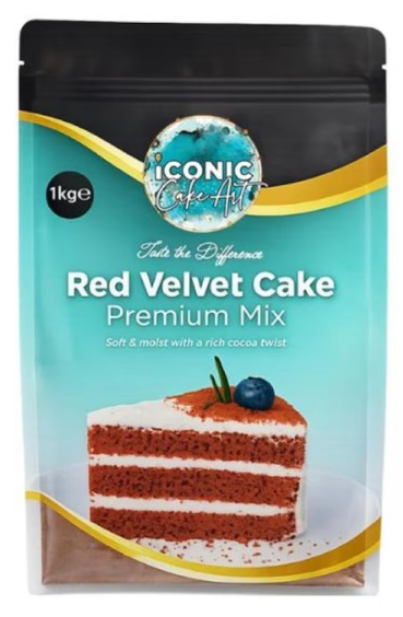 Bakels - Iconic Cake Art Red Velvet Cake Mix 1kg - Premium