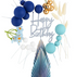 Iconic Cake Art Blue Ocean Cake Topper Set