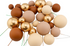 Iconic Cake Art Earth Tone And Gold Ball Topper Set 32pc