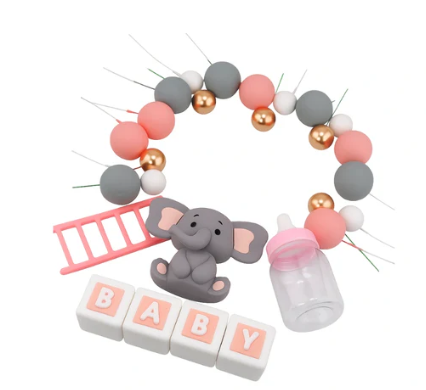 Iconic Cake Art Baby Girl Topper Set