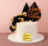 Iconic Cake Art Black And Gold Birthday Topper Set