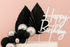 Iconic Cake Art Black And Silver Topper Set