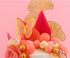 Iconic Cake Art Pink Floral Butterfly Topper Set