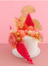 Iconic Cake Art Pink Floral Butterfly Topper Set