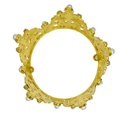 Iconic Cake Art Gold Crown Topper 7.5cm