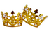 Iconic Cake Art Gold Crown Toppers 2pk 5cm