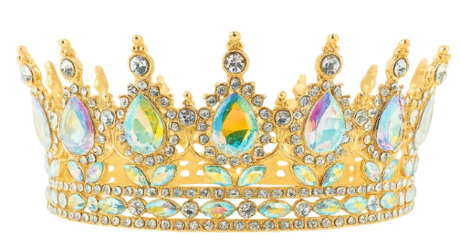 Iconic Cake Art 15.5cm Gold Crown Cake Topper