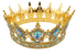Iconic Cake Art 15.5cm Gold Crown Cake Topper