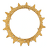 Iconic Cake Art 15.5cm Gold Crown Cake Topper