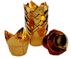 Iconic Cake Art 25pk Gold Foil Tulip Baking Cups