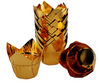 Iconic Cake Art 25pk Gold Foil Tulip Baking Cups