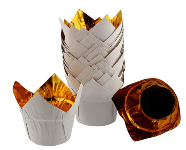 Iconic Cake Art 25pk White Tulip Baking Cups