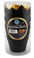 Iconic Cake Art 25pk Black Tulip Baking Cups Boards & Boxes & Packaging The Cooks Kitchen 