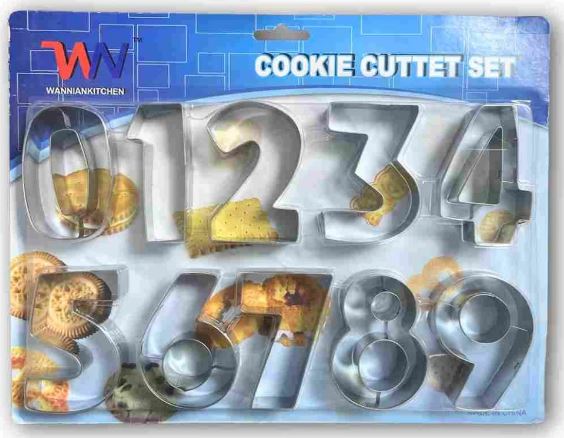 My Kitchen Addiction - Cookie Cutter Set - 0-9 Number Set