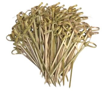Bamboo Food Picks - Knots 12cm Gadgets The Cooks Kitchen 