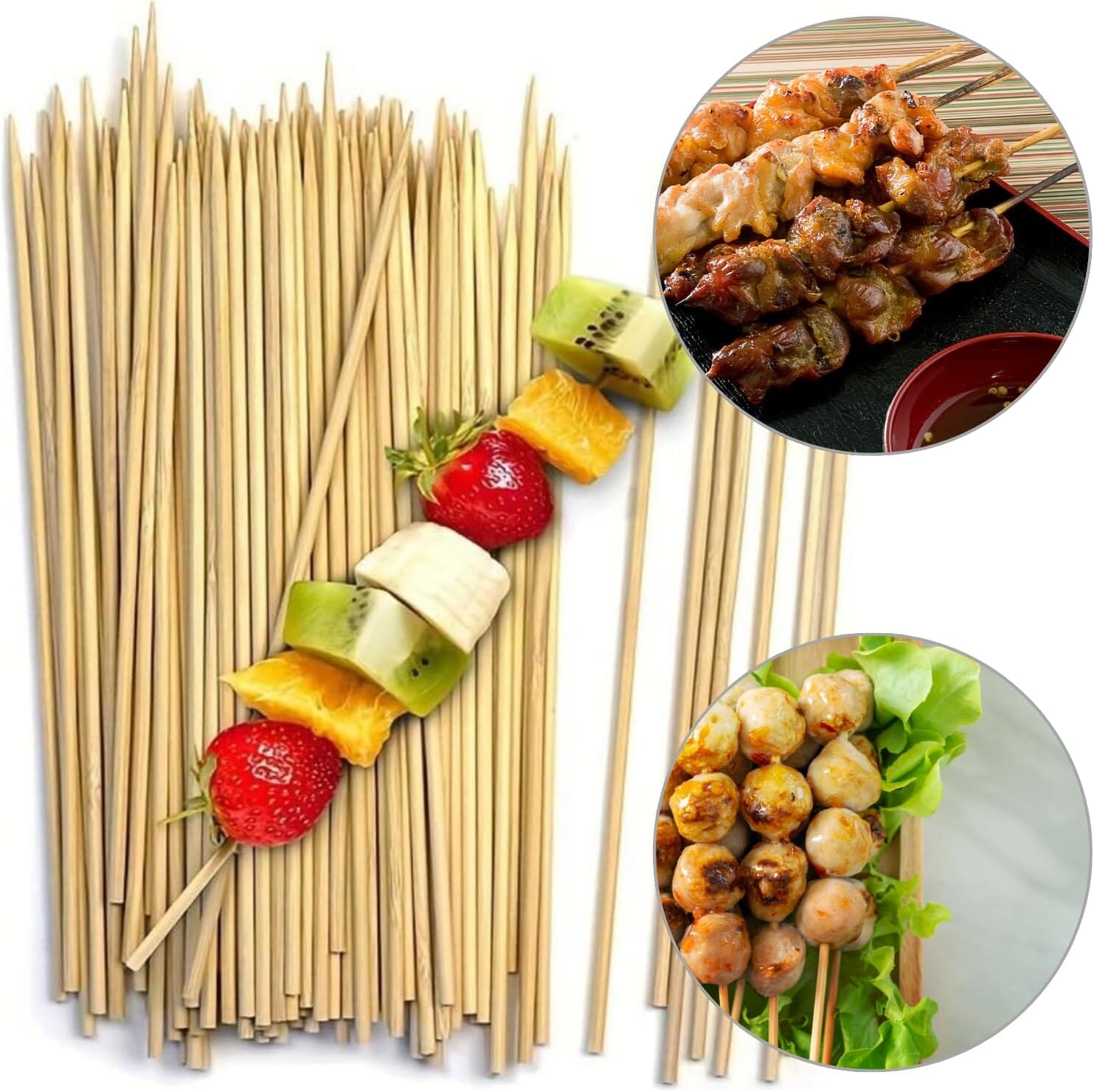 My Kitchen Addiction - 50pc Bamboo Skewers 25cm Misc - Food Preparation The Cooks Kitchen 
