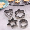 My Kitchen Addiction - Stainless Steel Cookie Cutters - Pack Of 12