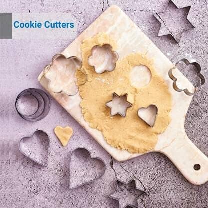 My Kitchen Addiction - Stainless Steel Cookie Cutters - Pack Of 12 Cookie Cutters & Plungers The Cooks Kitchen 