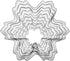 My Kitchen Addiction - Snowflake/tree Cookie Cutter - 9 Stainless Steel Pcs