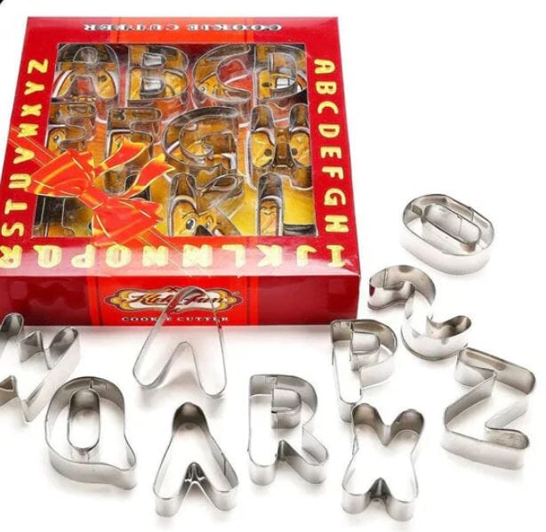 Kuki-fun Large Alphabet Cookie Cutters 26pc Cake & Cookie Decorating The Cooks Kitchen 
