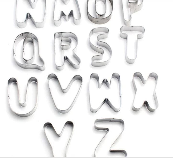 Kuki-fun Large Alphabet Cookie Cutters 26pc Cake & Cookie Decorating The Cooks Kitchen 