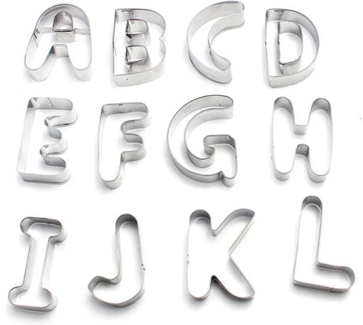 Kuki-fun Large Alphabet Cookie Cutters 26pc Cake & Cookie Decorating The Cooks Kitchen 