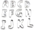 Kuki-fun Large Alphabet Cookie Cutters 26pc Cake & Cookie Decorating The Cooks Kitchen 