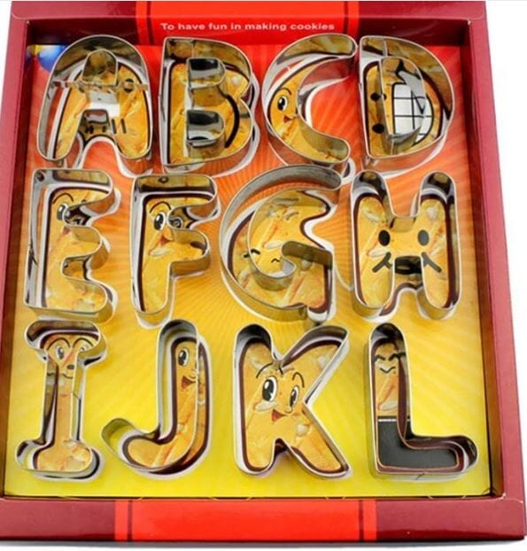 Kuki-fun Large Alphabet Cookie Cutters 26pc Cake & Cookie Decorating The Cooks Kitchen 