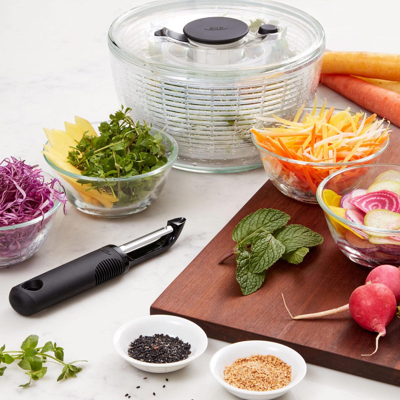 Oxo Good Grips Little Salad & Herb Spinner Salad Spinners & Preservers The Cooks Kitchen 