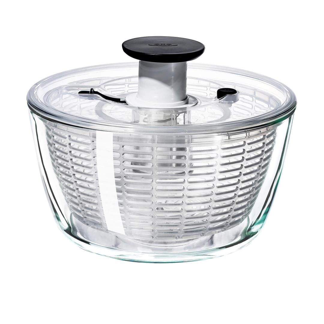 Oxo Good Grips Glass Bowl Salad Spinner Salad Spinners & Preservers The Cooks Kitchen 