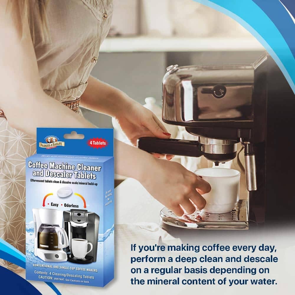 Parker & Bailey Coffee Machine Cleaner & De-scaler Tablet Cleaning Equipment The Cooks Kitchen 