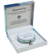Tree Of Life Duo Bracelet Set - Aquamarine Rhodium