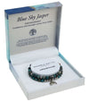 Tree Of Life Duo Bracelet Set - Blue Sky Jasper Rhodium