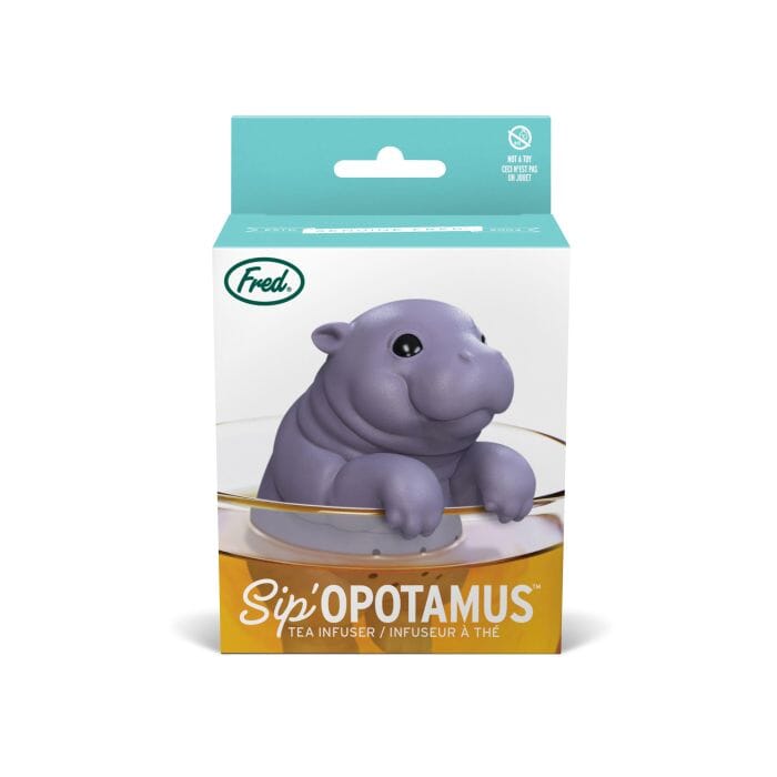 Fred Sipopotamus Hippo Tea Infuser Multi-coloured 4x4x12cm Teapots & Infusers The Cooks Kitchen 